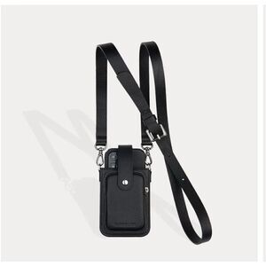 Bandolier emma Hailey black silver  holster crossbody iphone case/belt/strap set